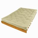 Ver imagem 6 de Sofá Cama Casal Futon Tokio D33 Madeira Maciça Cor Mel - Cinza - Bege Claro