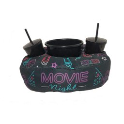 Kit Almofada Porta Pipoca Balde + 2 Copos Movie Night Cinema - 1