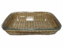 Ver imagem 2 de Travessa de Vidro Retangular c/Rattan 2200ml MIMO STYLE