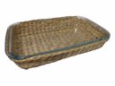 Ver imagem 1 de Travessa de Vidro Retangular c/Rattan 2200ml MIMO STYLE