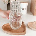 Ver imagem 3 de Moringa de Vidro com Copo Faces Jarra para Água 500ml/145ml