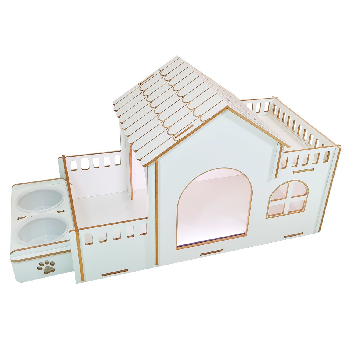 Casa para Cachorro Cães de Pequeno e Médio Porte-bidu Casinha Cachorro Desmontável - 4