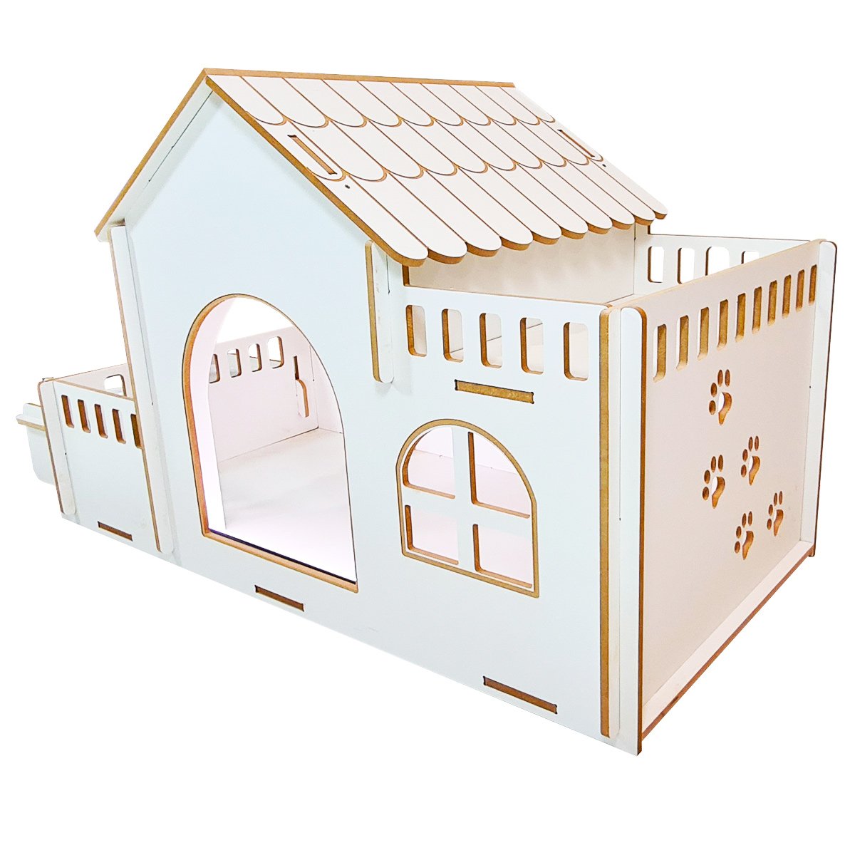 Casa para Cachorro Cães de Pequeno e Médio Porte-bidu Casinha Cachorro Desmontável - 3