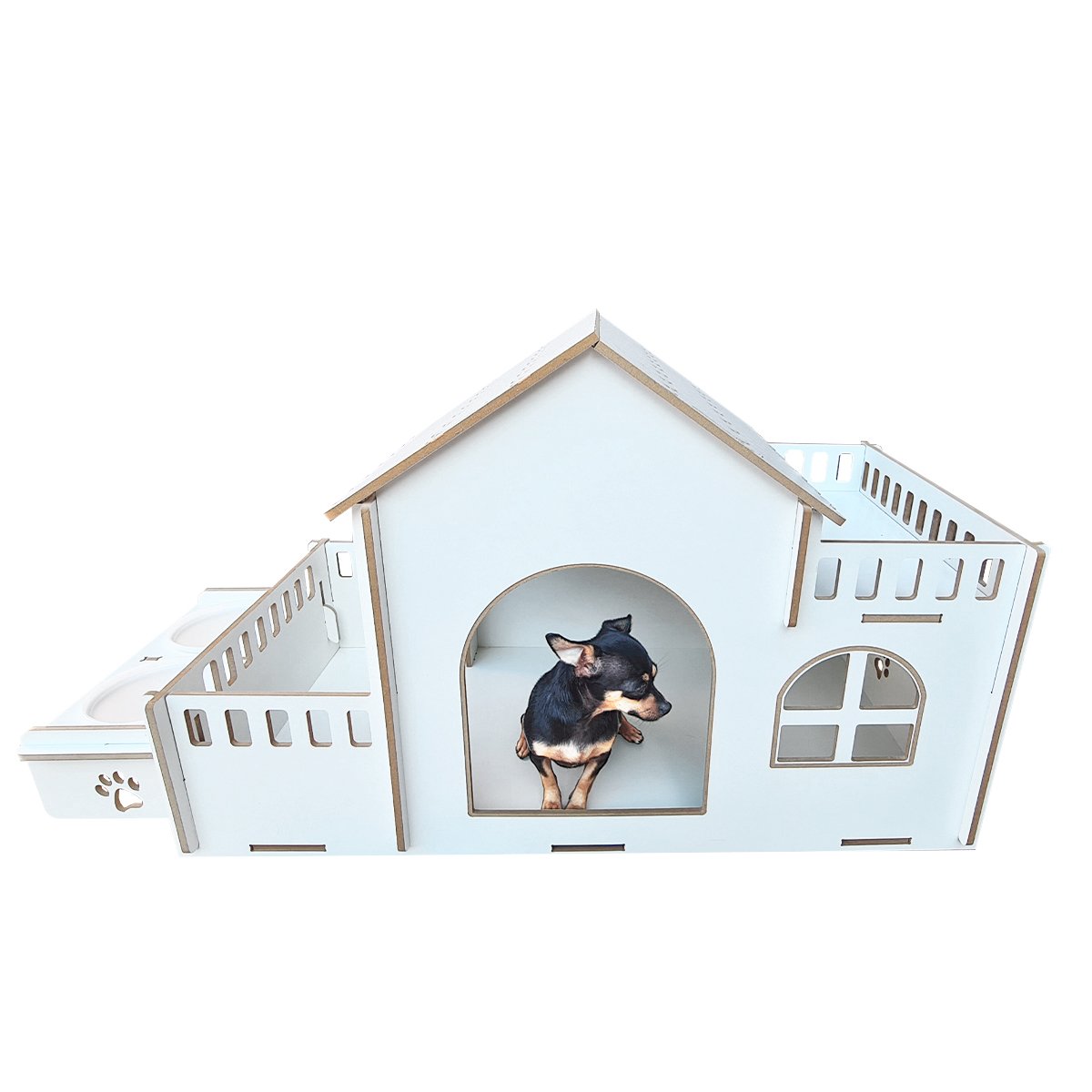 Casa para Cachorro Cães de Pequeno e Médio Porte-bidu Casinha Cachorro Desmontável - 8