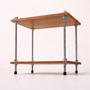 Ver mais imagens de Mesa de Cabeceira Suspensa Marrom Mdf Quarto Mesa de Cabeceira Retro Estilo Industrial Moderna Baixo