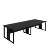 Mesa de Escritório Plataforma 3,0m 4 Pessoas Pre Pés Metal Cor:preto - 2