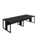 Ver imagem 2 de Mesa de Escritório Plataforma 3,0m 4 Pessoas Pre Pés Metal Cor:preto