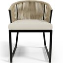 Ver imagem 5 de Cadeira Decorativa para Área Gourmet Cozinha Varanda Corda Náutica Bethari D04 Bege - Lyam Decor