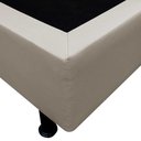 Ver imagem 3 de Base Box para Cama Solteiro 88x188cm Liz S05 Sintético Bege - Mpozenato