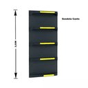 Ver imagem 3 de Gondola Parede 202 Fit Ate 2 Metros 1 Canto Preto 15b Pe Amarelo
