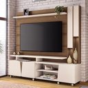 Ver imagem 6 de Estante Home Theater Virtus Castanho Off White com Kit de Mesa de Centro Sky e Aparador Infinity