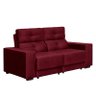 Sofá Retrátil e Reclinável 3 Lugares Moscou-Phormatta - Vinho - 1