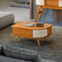Ver imagem 1 de Mesa de Centro 02 Portas Indianápolis Cinamomo Off White Madetec