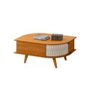 Ver imagem 3 de Mesa de Centro 02 Portas Indianápolis Cinamomo Off White Madetec