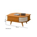 Ver imagem 2 de Mesa de Centro 02 Portas Indianápolis Cinamomo Off White Madetec