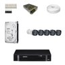 KIT 5 Câmeras Intelbras VHD 1120 B + DVR Intelbras 8 Canais HD + HD + Acessórios - 1 TB WD Purple - 1