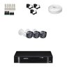 KIT 3 Câmeras Intelbras VHD 1120 B G4 + DVR Intelbras 4 Canais HD + Acessórios - 1