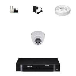 KIT 1 Câmera Intelbras VHD 1120 D G4 + DVR Intelbras 4 Canais HD + Acessórios - 1