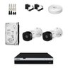 KIT 2 Câmeras Intelbras VHL 1220 B + DVR Intelbras 4 Canais Full HD + HD (Disco Rígido) + Acessó - H - 1