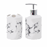 Conjunto Lavabo Banheiro Saboneteira Líquida Porta Escova / Kb-119 Pgb Conjunto 2 Peças Banheiro / K - 1
