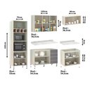 Ver imagem 3 de Cozinha Completa 5 Peças com Tampo e Vidro Reflecta Lis Luciane Móveis