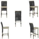 Ver imagem 5 de Mesa Bistrô e 4 Banquetas Roma Fendi Corda Náutica Estofado 7 Trama Original