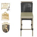 Ver imagem 4 de Mesa Bistrô e 4 Banquetas Roma Fendi Corda Náutica Estofado 7 Trama Original