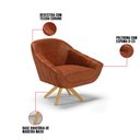 Ver imagem 6 de Kit 01 Namoradeira 02 Lugares e 02 Poltronas Giratória Giovana Corano Base Madeira MA30 - D’Rossi -