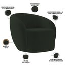 Ver imagem 7 de Poltrona Decorativa para Sala de Estar Living Gliese K01 Veludo Verde