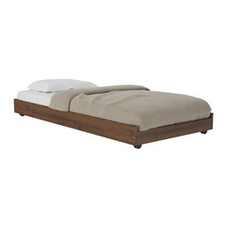Cama Auxiliar Solteiro para Colchão 78 x 188cm Multimóveis CR35091 Imbuia - 1