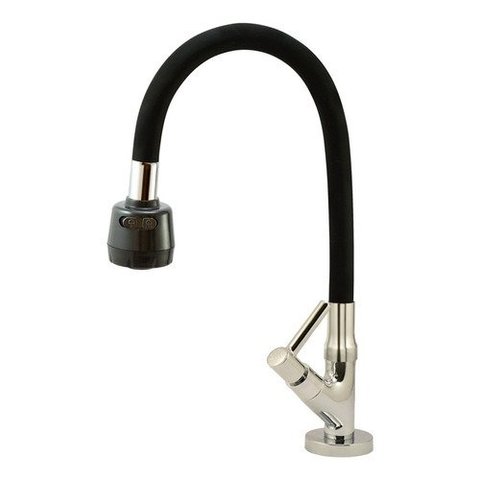 Torneira Cozinha Mesa Tubo Gourmet Duplo Jato 1/4v:preto