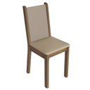 Ver imagem 4 de Conjunto Sala de Jantar Magnólia Mesa Tampo de Vidro 4 Cadeiras Rustic/crema/sintético Bege Madesa