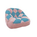 Ver imagem 2 de Kit 02 Poltrona Paloma Escritório Sala Pé Plástico Suede Rosa Bebê e Suede Azul Turquesa - Dominic D