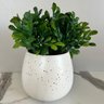 Vaso cachepot sala quarto branco estilo granilite p/ planta - 4