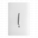 Ver imagem 1 de Pulsador para Minuteria Vertical Cromado com Placa 4x2 Branca - Novara Idn