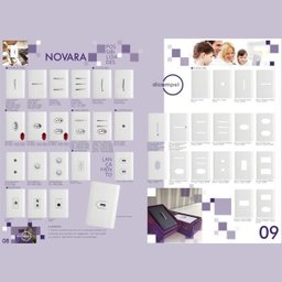 Pulsador para Minuteria Vertical Cromado com Placa 4x2 Branca - Novara Idn - 4