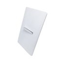Ver imagem 1 de 1 Interruptor Paralelo Horizontal Cromado C/Placa 4x2 Branca - Novara idn