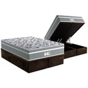 Ver imagem 1 de Cama Box Baú Queen: Colchão Molas MasterPocket Ensacadas Probel ProDormir Evolution + Base CRC