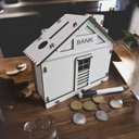 Ver imagem 1 de Cofrinho Cofre Cas Banco Dinheiro Woodbox Japones Poupança Branco