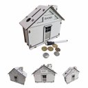 Ver imagem 2 de Cofrinho Cofre Cas Banco Dinheiro Woodbox Japones Poupança Branco