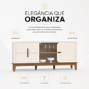 Ver imagem 5 de Buffet Rael 165cm 2 Portas 2 Gavetas Sala de Jantar Henn