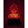 Luminária De Mesa Led Acrílico Dragon Ball Goku Vermelho - 1