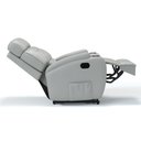 Ver imagem 5 de Poltrona do Papai Reclinável em Couro Cor Cinza Griggio Reclinação Manual - Modelo Florença