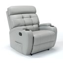 Ver imagem 1 de Poltrona do Papai Reclinável em Couro Cor Cinza Griggio Reclinação Manual - Modelo Florença