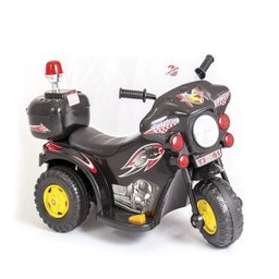 Mini Moto Elétrica Police Preta 1317 - Unitoys - 1