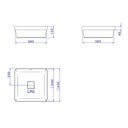 Ver imagem 6 de Cuba de Sobrepor Deca Slim 40x40 Quadrada Barbante + Válvula + Sifão