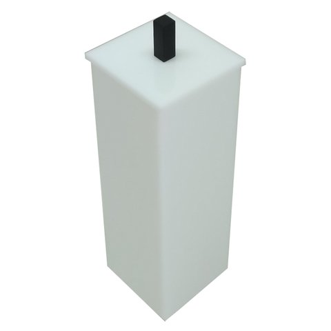 Porta Escova Uno Black Branco