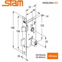 Ver imagem 2 de fechadura Porta externa entrada sala 803/11 redonda cromada
