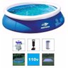 Piscina Inflável Mormaii 4600 Litros com Bomba Filtro 110v Capa Forro e Bomba de Inflar Q1 - 1