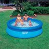 Piscina Intex 2419 L + Bomba Filtro 220v Bomba de Inflar Capa Forro Kit de Limpeza Flutuador - 2